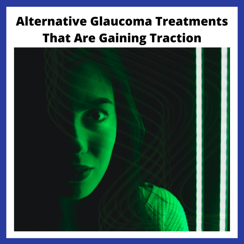 a woman shrouded by dark green light, and the title of the blog post above the image