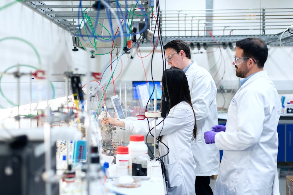 scientists doing a research in a lab