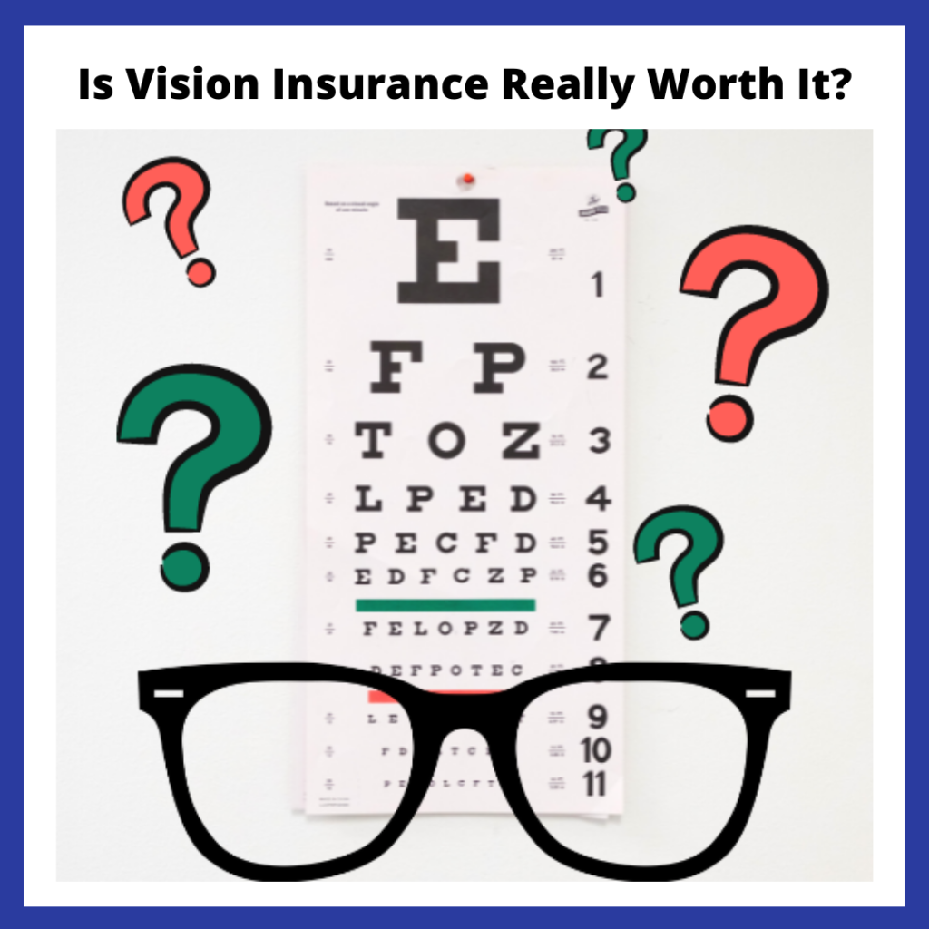 questions marks and an eye exam sheet along with a pair of spectacles, along with the blog headlines
