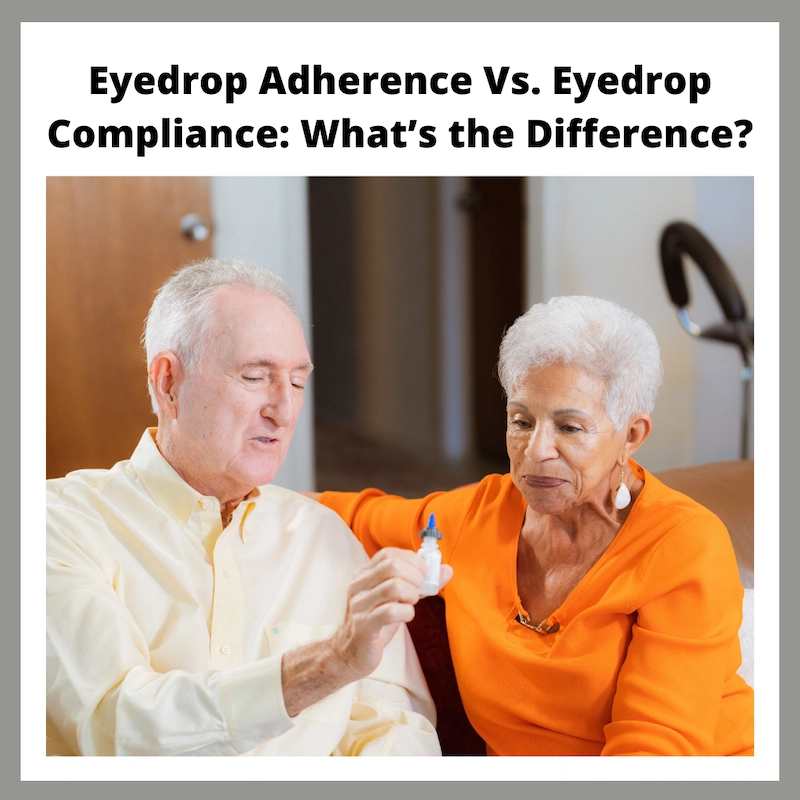 an elderly couple trying to read their medication instructions, along with the title of the article